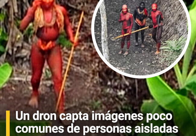 Un dron captura imágenes sorprendentes de personas viviendo en completo aislamiento.