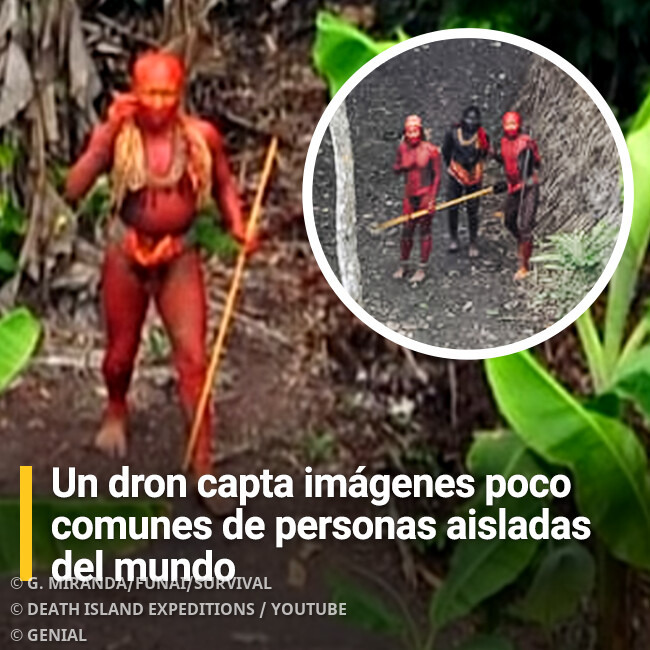 Un dron captura imágenes sorprendentes de personas viviendo en completo aislamiento.