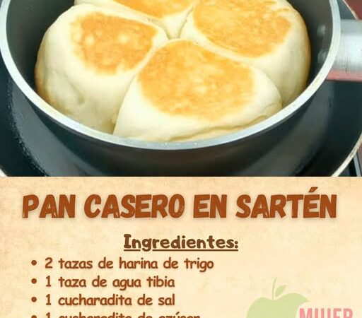 ¡Pan casero en sartén, el truco fácil para un resultado irresistible!