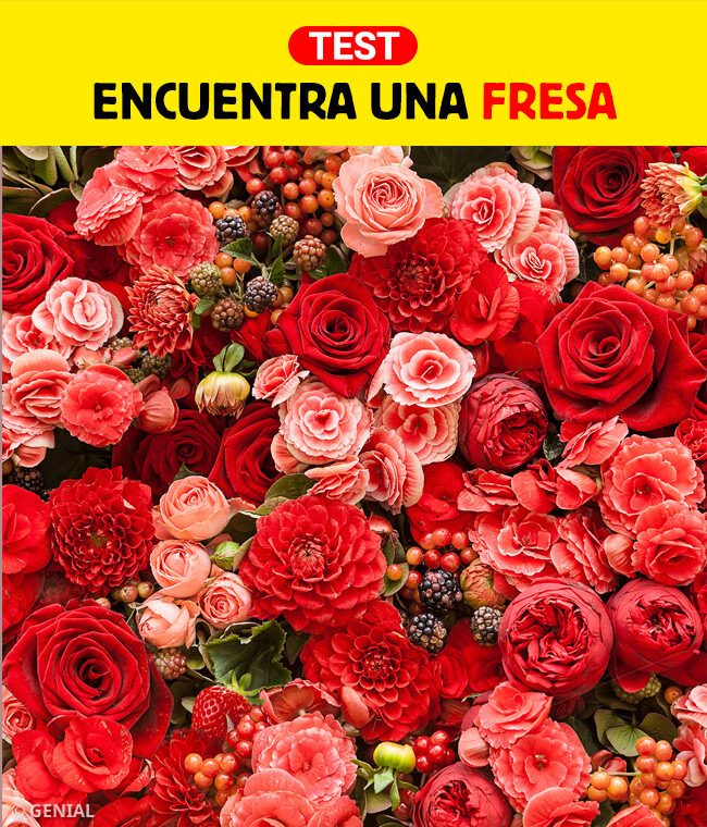 Pon a prueba tu agudeza visual y descubre los objetos escondidos dentro de las flores.