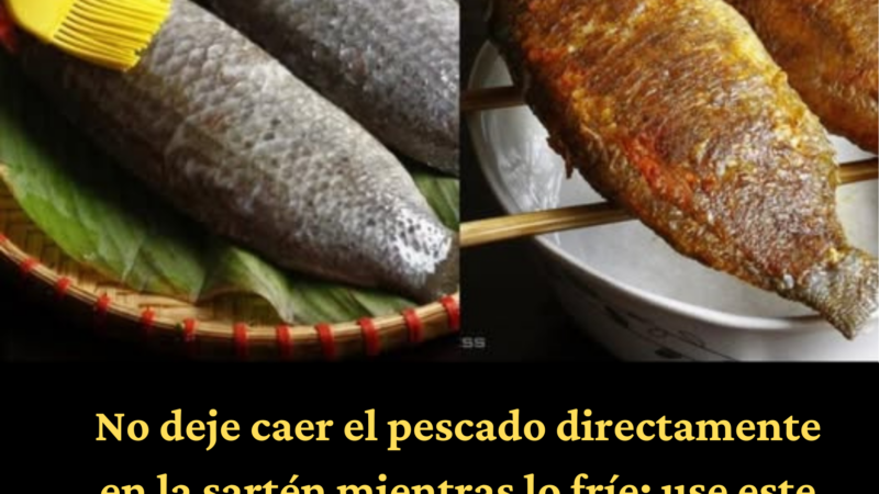 No deje caer el pescado directamente en la sartén mientras lo fríe: use este truco para obtener resultados dorados, crujientes y no pegajosos.