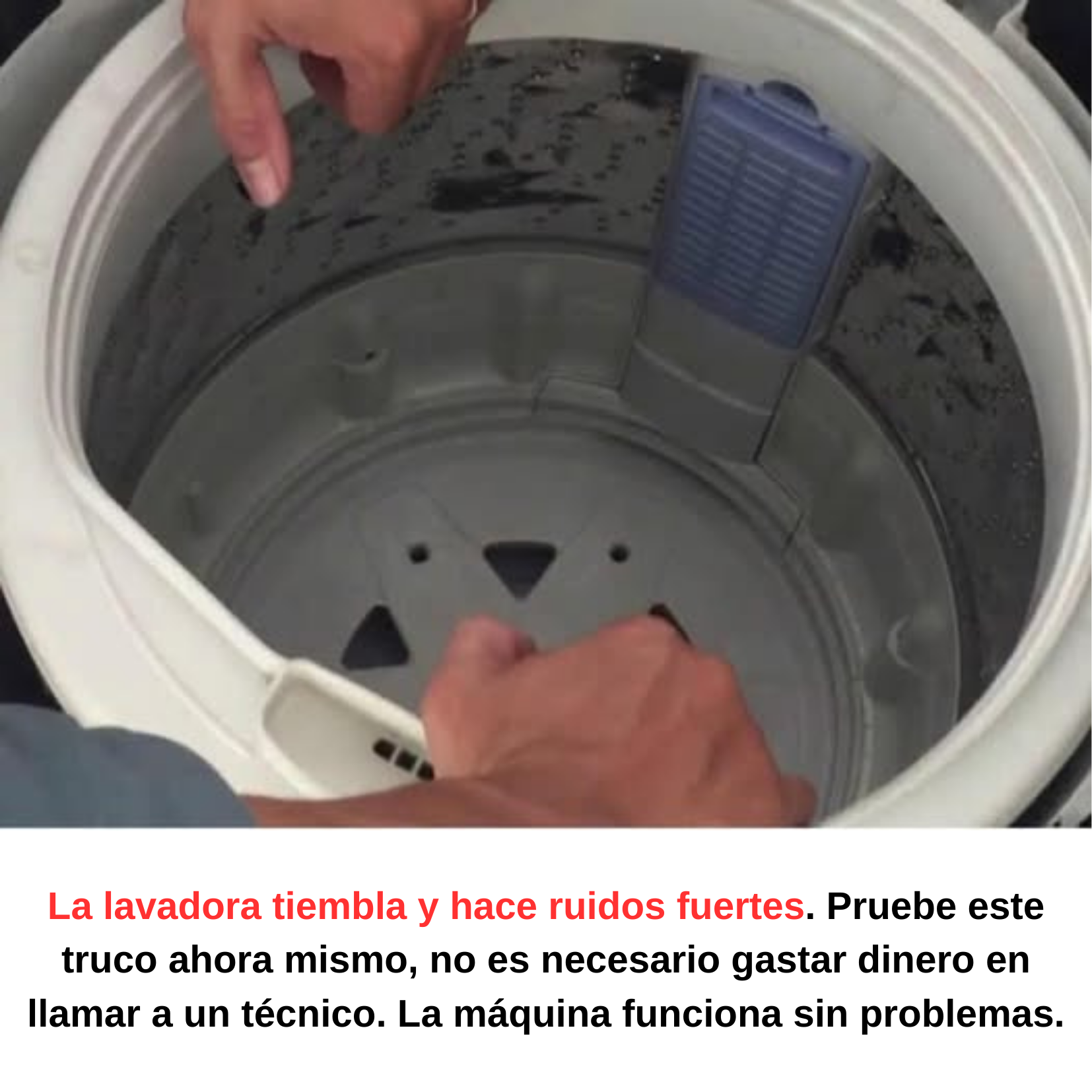 Pruebe este consejo ahora para que su lavadora funcione sin problemas sin tener que llamar a un técnico