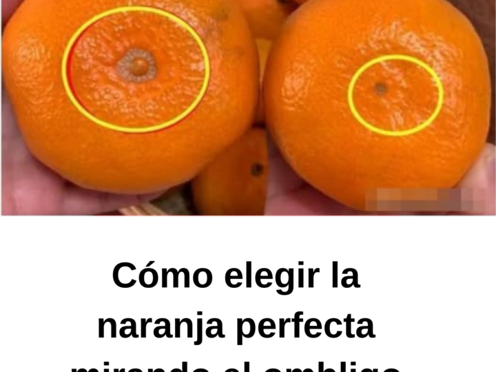 Cómo elegir la naranja perfecta mirando el ombligo