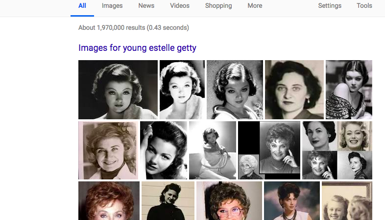 This is Not A Photo Of Young Estelle Getty